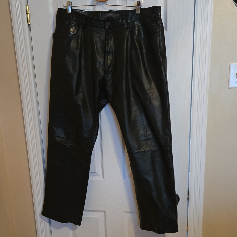 GAP Black Leather Boot Fit Pants